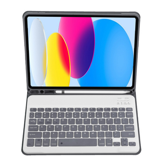 Pouzdro + klávesnice iPad 10.9 2022 10 Gen, Pen Slot, fialové