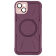 Pouzdro pro iPhone 15 Plus, ERBORD Armor Mag, kaštanové