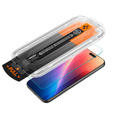 Spigen tvrzené sklo pro iPhone 17 Pro / 17 / 16 Pro, Glas.tR "EZ Fit Pro", čiré
