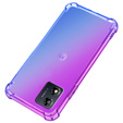 Pouzdro pro Motorola Moto E13, Gradient Dropproof, Fialová / modrá