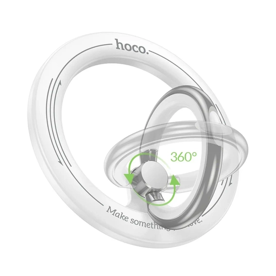 Magnetický držák HOCO GH1 na prst s funkcí podstavce – bílý