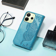 Klopové pouzdro pro Xiaomi Redmi Note 14 4G, Butterfly, modré