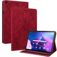 Pouzdro pro Lenovo Tab M10 Plus 10.6 Gen 3 TB-125F TB-128F, Butterfly, červené