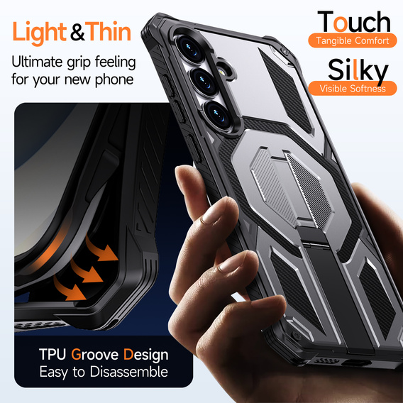 Ochranné pouzdro s podstavcem kompatibilní s MagSafe pro Samsung Galaxy S25 FE