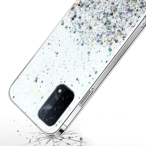 Pouzdro pro Oppo A54 5G/A74 5G/A93 5G, Glittery, průhledné