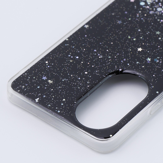 Pouzdro pro Oppo A58 4G, Glittery, černé