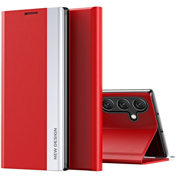 Klopové pouzdro pro Samsung Galaxy A35 5G, Side Magnetic, červené