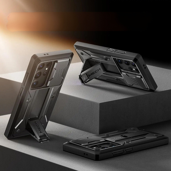 Odolné pouzdro pro Samsung Galaxy S25 Ultra – Tongate MECH Series Clip, černé