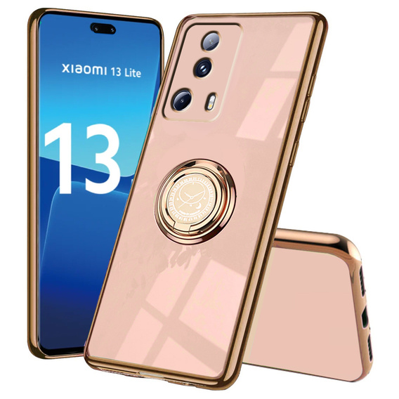 Pouzdro pro Xiaomi 13 Lite, Electro Ring, růžové rose gold