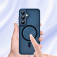 Matné pouzdro pro iPhone 17 Pro, pro MagSafe, průsvitně modré