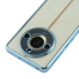 Pouzdro pro Realme 11 Pro 5G / Pro+ 5G, Electroplating Frame, transparentní / modré