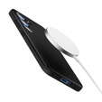 Pouzdro Spigen pro Samsung Galaxy S25, Thin Fit Mag, černé + 9H tvrzené sklo