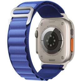 Nylonový řemínek pro Apple Watch 1/2/3/4/5/6/7/8/SE/ULTRA 42/44/45/49 mm, námořnicky modrý