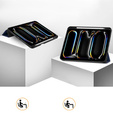 Pouzdro pro iPad Pro 11" 2024 (5 gen.), Smartcase s prostorem pro stylus, námořnicky modré