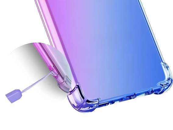 Pouzdro pro Honor 400 Lite, Gradient Dropproof, Fialová / modrá