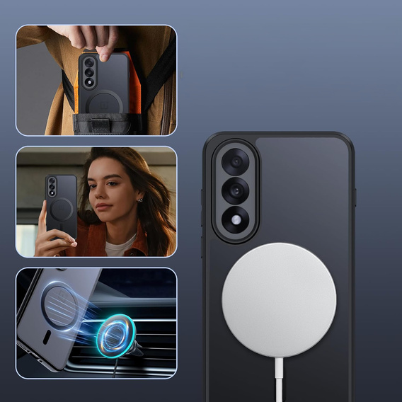 Pouzdro pro OnePlus Nord 5, pro MagSafe, ERBORD Matt Case, černý