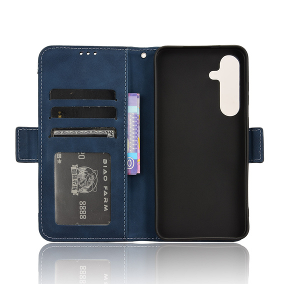 Klopové pouzdro pro Samsung Galaxy S25 FE, Card Slot, námořnicky modré