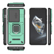 Pouzdro pro OnePlus 12 5G, KickStand Camera Lens, zelené