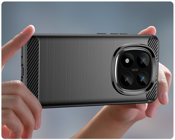 Pouzdro pro Xiaomi Redmi Note 14 Pro+, Carbon, černé