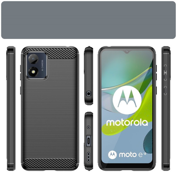 Pouzdro pro Motorola Moto E13, Carbon, černé