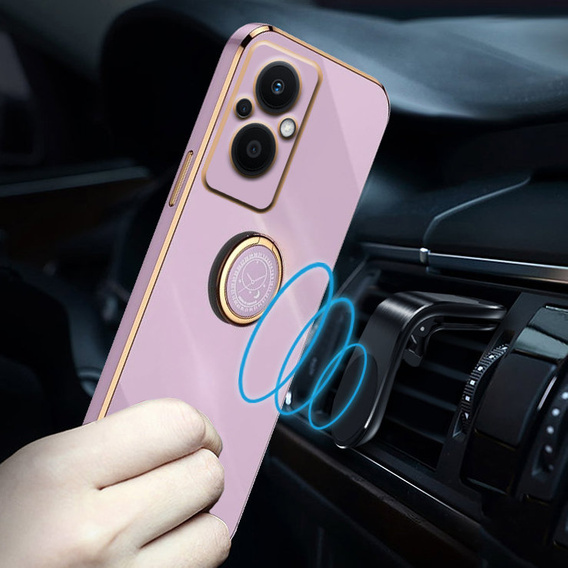 Pouzdro pro Oppo Reno7 Lite, Electro Ring, fialové