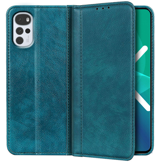 Pouzdro pro Motorola Moto G22, Wallet Litchi Leather, zelené