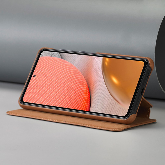 Klopové pouzdro pro Samsung Galaxy A52 5G / 4G, LC.IMEEKE, hnědé