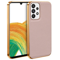 Pouzdro pro Samsung Galaxy A33 5G, Cowhide Leather, růžové