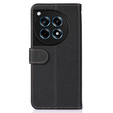 KHAZNEH RFID pouzdro pro OnePlus 12R, Litchi Texture, černé