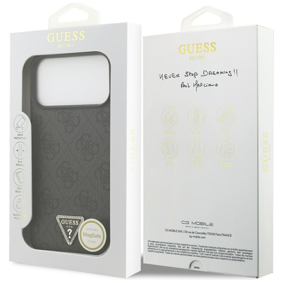 Pouzdro Guess 4G Triangle Logo MagSafe pro iPhone 17 Pro Max