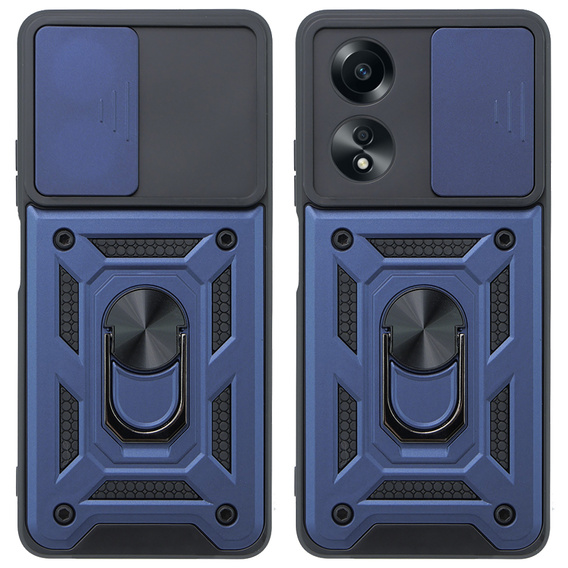 Pouzdro pro Oppo A38 4G / Oppo A18 4G, CamShield Slide, modré