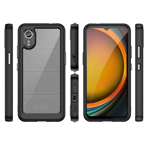 Pouzdro pro Samsung Galaxy Xcover 7, Fusion Hybrid, transparentní / černé