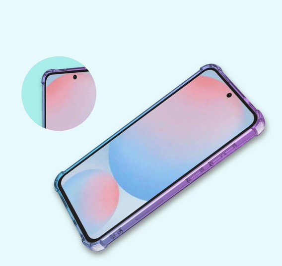 Pouzdro pro Samsung Galaxy A56, Gradient Dropproof, Fialová / modrá