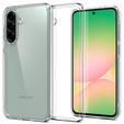 Pouzdro Spigen pro Samsung Galaxy A56 5G, Ultra Hybrid, průhledné + 9H tvrzené sklo