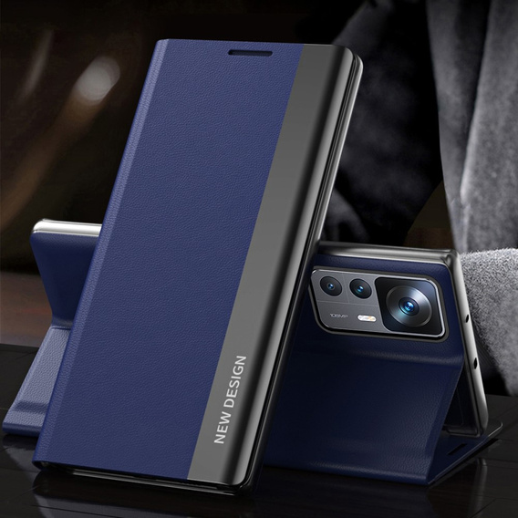 Klopové pouzdro pro Xiaomi 12T / 12T Pro, Side Magnetic, námořnicky modré