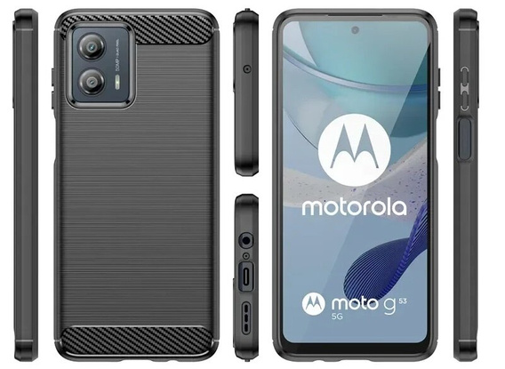 Pouzdro pro Motorola Moto E14, Carbon, černé