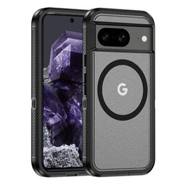 Pouzdro s rámečkem pro Google Pixel 8, pro MagSafe, transparentní / černé