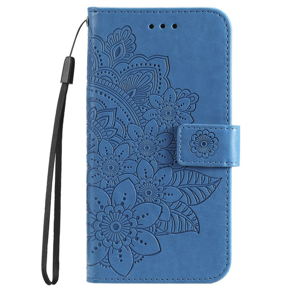 Klopové pouzdro pro Xiaomi Redmi 13C / Poco C65, Mandala Flower, modré