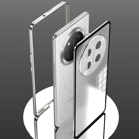 Pouzdro pro Honor Magic 7 Lite, Frame Case, stříbrné