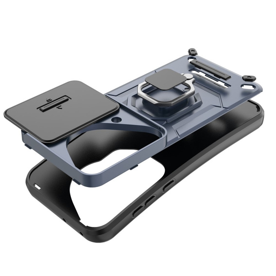 Pouzdro pro Huawei Pura 70 Ultra, KickStand Camera Lens, černé