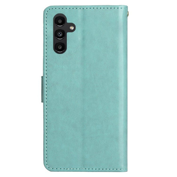 Klopové pouzdro pro Samsung Galaxy A55 5G, Wallet, Butterfly, fialové