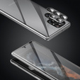 Pouzdro pro Samsung Galaxy S23 Ultra, Magnetic Dual Glass, stříbrné