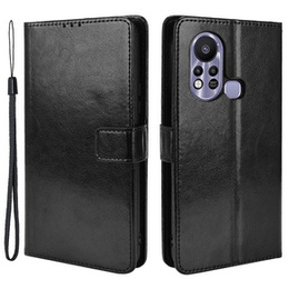 Klopové pouzdro pro Infinix Hot 11s, Crazy Horse Wallet, černé