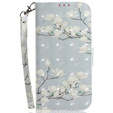 Klopové pouzdro pro Oppo A60, Wallet, Magnolia Flowers šedé