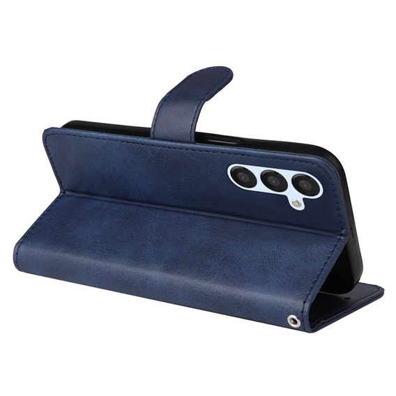 Klopové pouzdro pro Samsung Galaxy A34 5G, Leather Wallet, námořnicky modré