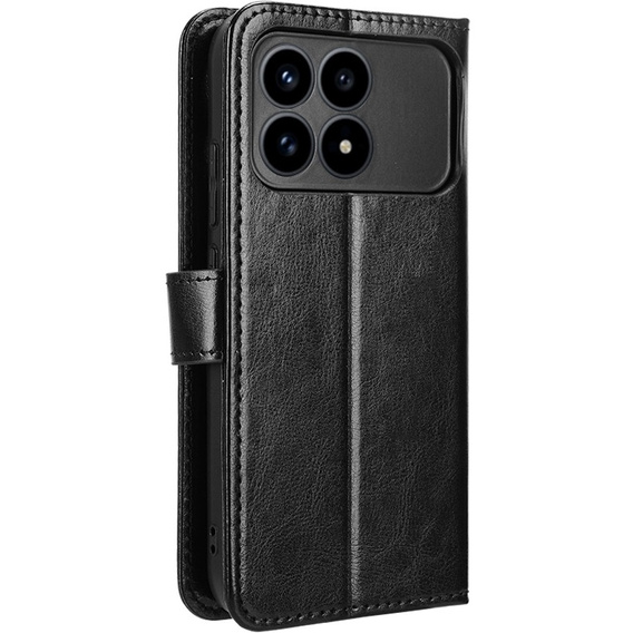 Pouzdro s klopou Crazy Horse Wallet pro Xiaomi Poco F8 Pro