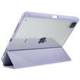 Pouzdro pro iPad Pro 12.9" 2022/2021/2020 (6/5/4 gen.), Smartcase Hybrid, se slotem na stylus, fialové