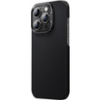 Pouzdro BENKS Kevlar pro iPhone 15 Pro, Carbon Fiber, černé