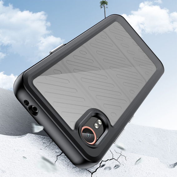 Pouzdro pro Samsung Galaxy Xcover 7, Fusion Hybrid, transparentní / černé