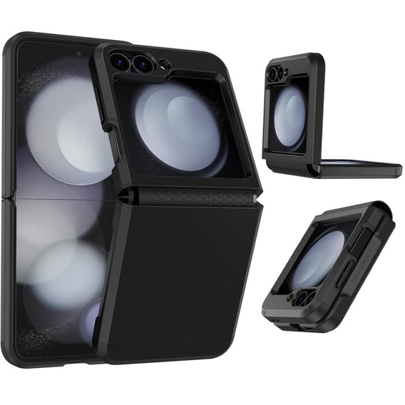Pancéřované pouzdro pro Samsung Galaxy Z Flip7 FE / Z Flip6, Armor Shockproof, černé